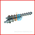 Rubber extruder screw barrel